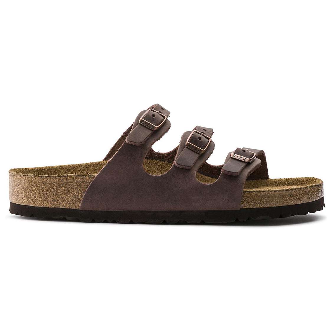 Birkenstock Florida Soft Footbed Oiled Leather Multi Strap Sandals Brown | bn9jdAAeLhQ