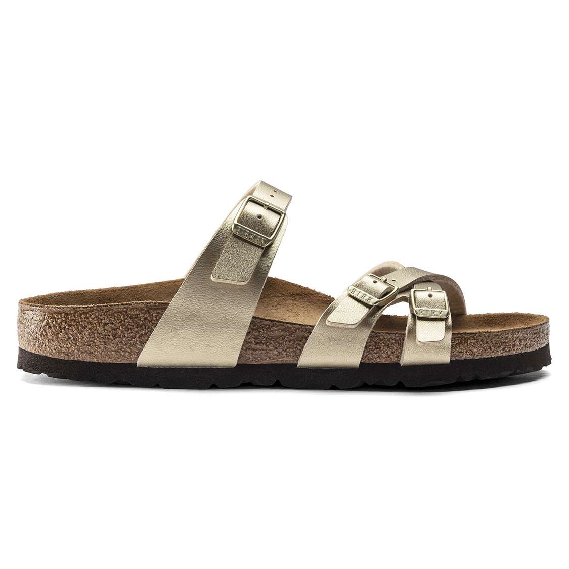 Birkenstock Franca Birko-Flor Multi Strap Sandals Gold | 4KH3jmLGAId