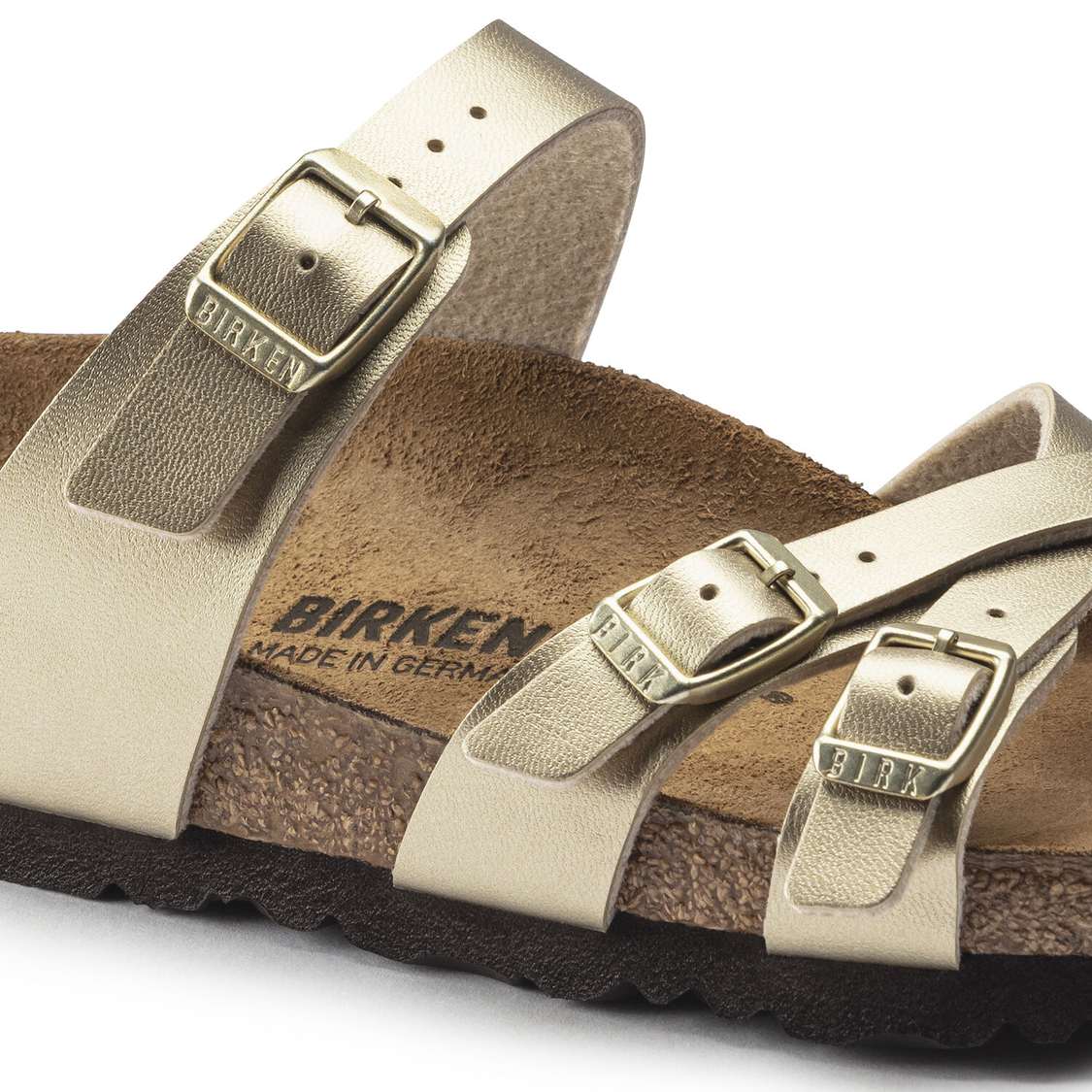 Birkenstock Franca Birko-Flor Multi Strap Sandals Gold | 4KH3jmLGAId