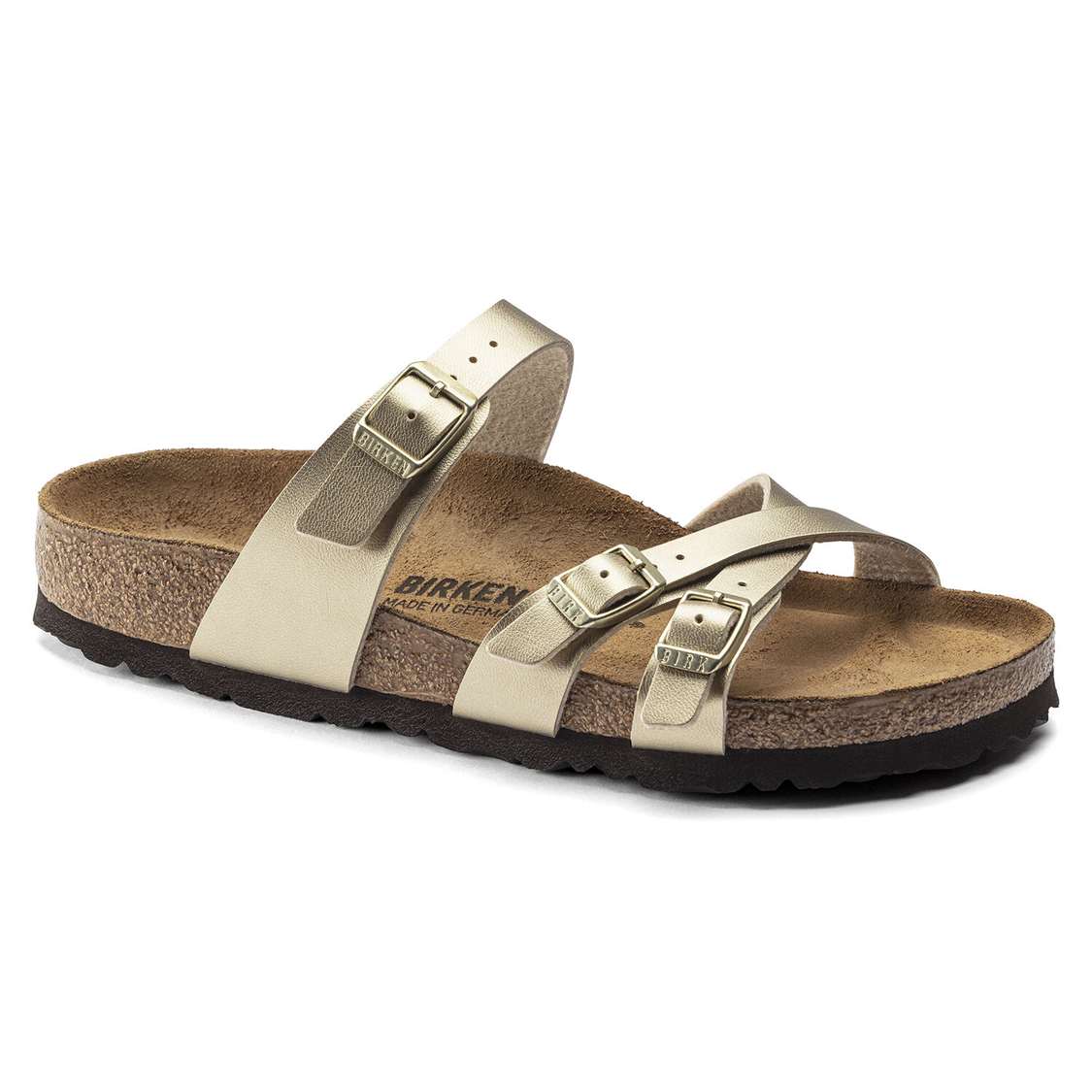 Birkenstock Franca Birko-Flor Multi Strap Sandals Gold | 4KH3jmLGAId