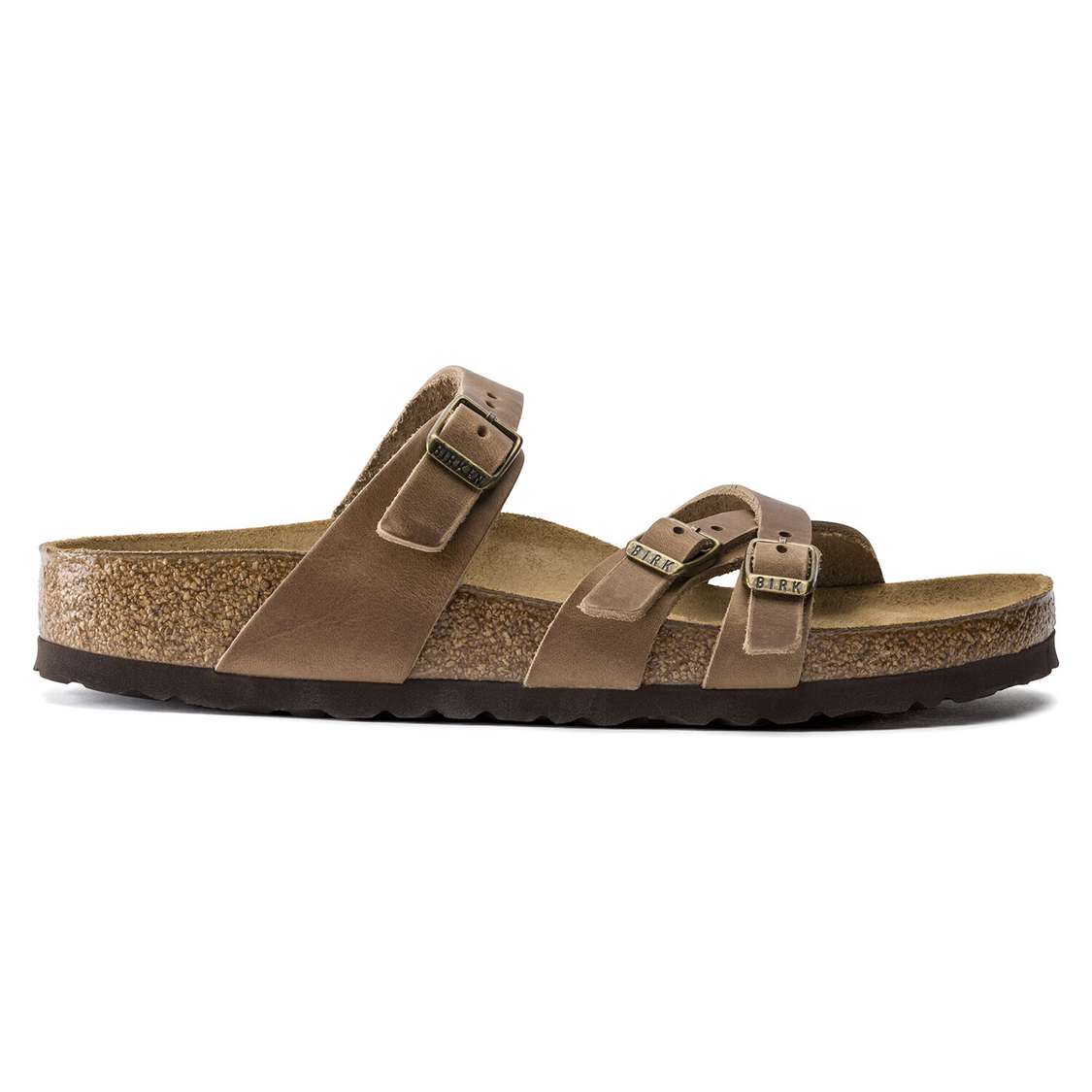 Birkenstock Franca Oiled Leather Multi Strap Sandals Brown | auPNEwjRd8D