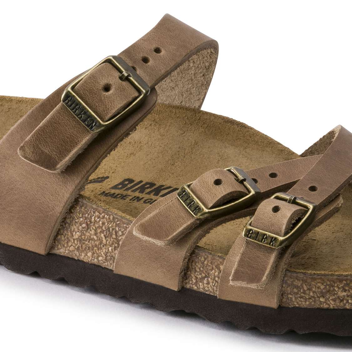 Birkenstock Franca Oiled Leather Multi Strap Sandals Brown | auPNEwjRd8D