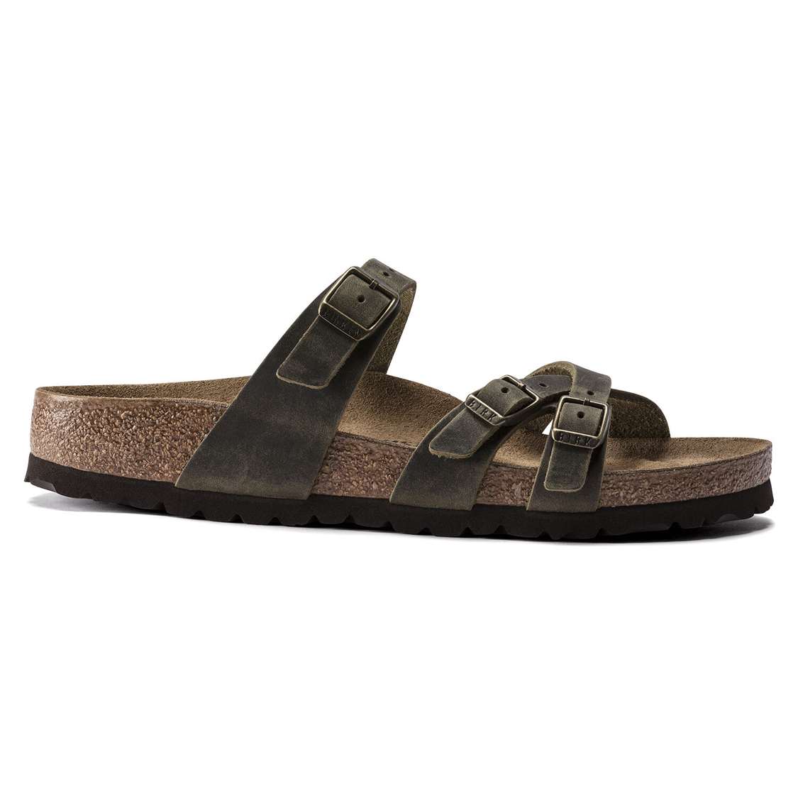 Birkenstock Franca Oiled Leather Multi Strap Sandals Yellow | wEevoT5DRFw