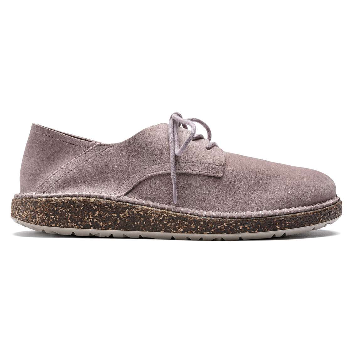 Birkenstock Gary Suede Leather Lace Up Shoes Lavender | IXGzFYsXaP3