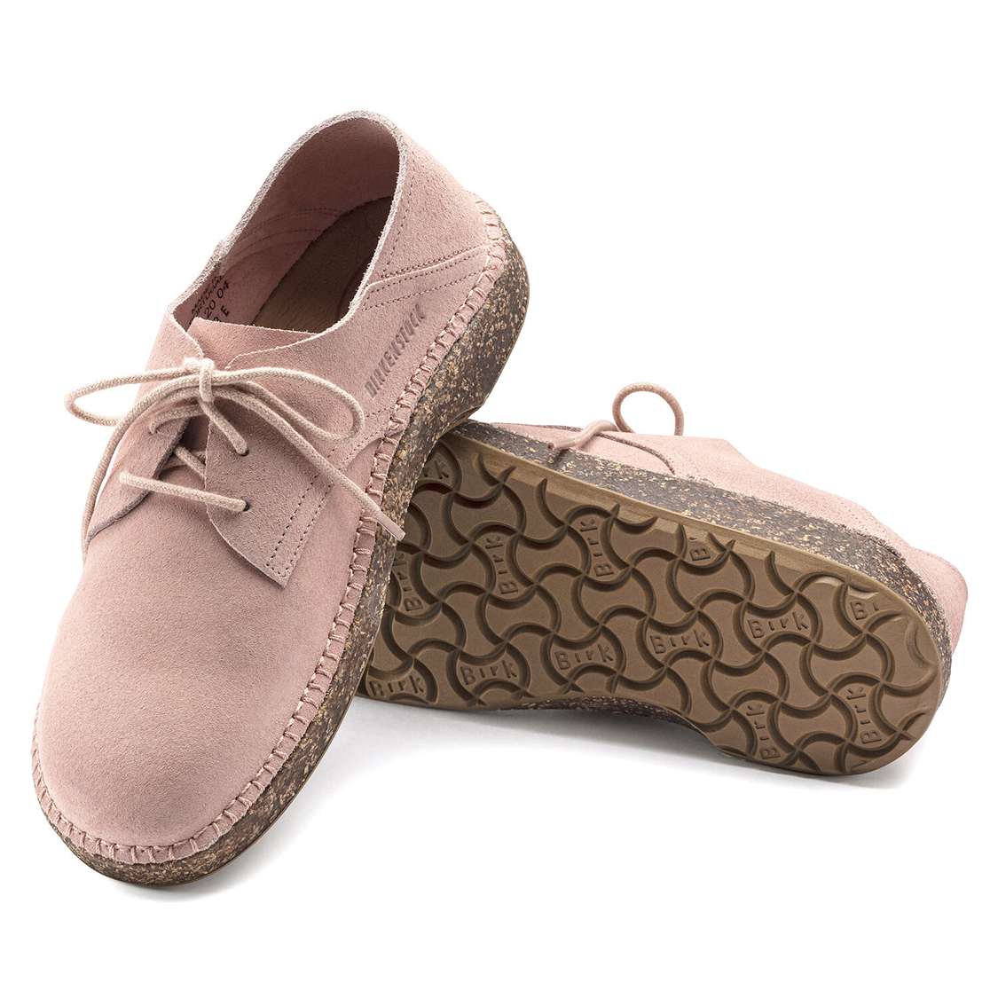 Birkenstock Gary Suede Leather Lace Up Shoes Pink | Lj9wrbcNQf5