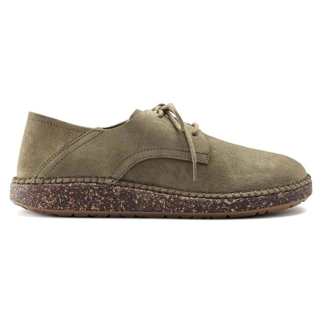 Birkenstock Gary Suede Leather Lace Up Shoes Khaki | VgvLFkEAxSI