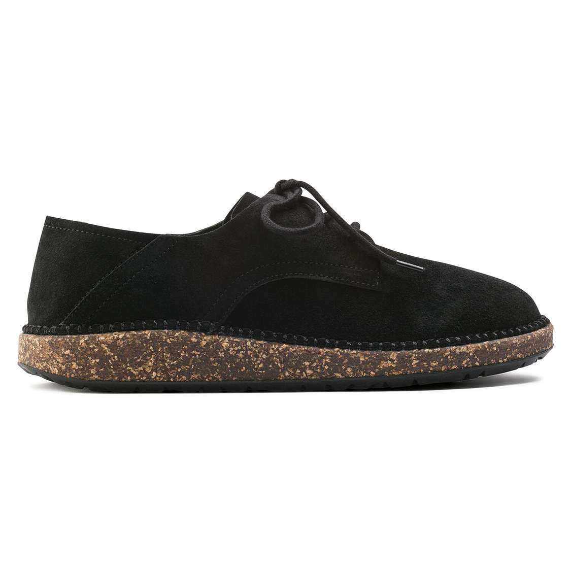 Birkenstock Gary Suede Leather Lace Up Shoes Black | dgaT9GBbBkf