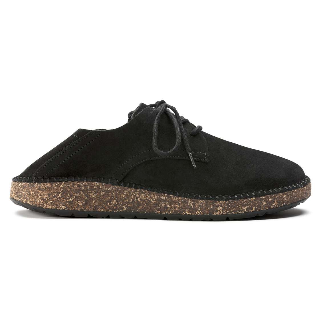 Birkenstock Gary Suede Leather Lace Up Shoes Black | dgaT9GBbBkf