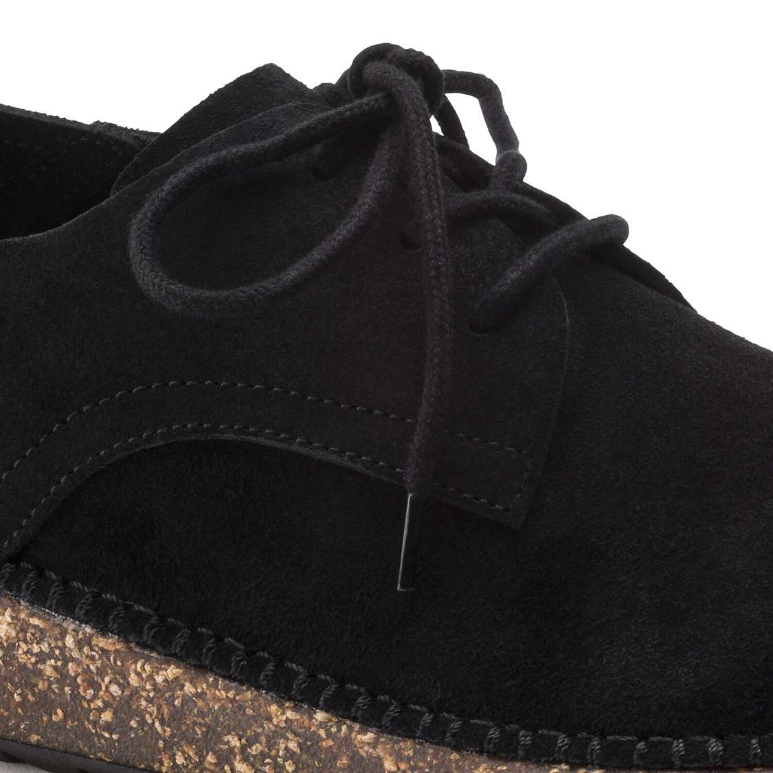 Birkenstock Gary Suede Leather Low Shoes Black | BLkB2PjQhqE