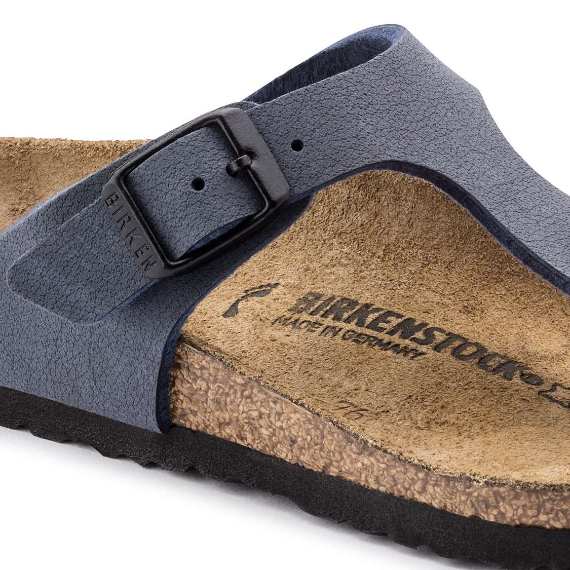 Birkenstock Gizeh Birkibuc Boys Sandals Navy | FuQA77IjbSl