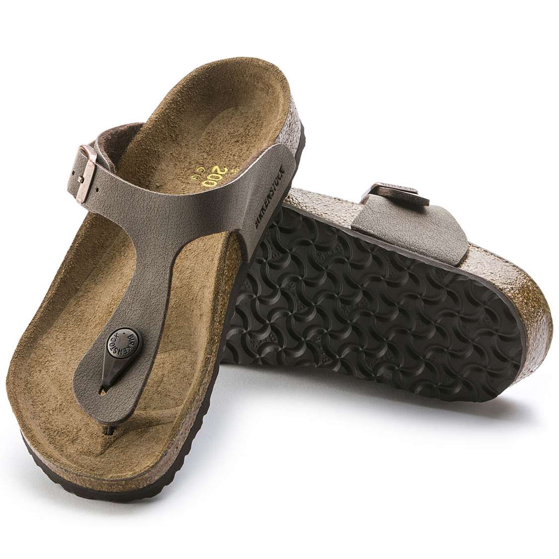 Birkenstock Gizeh Birkibuc Boys Sandals Yellow | Y5uQUgDlAHU