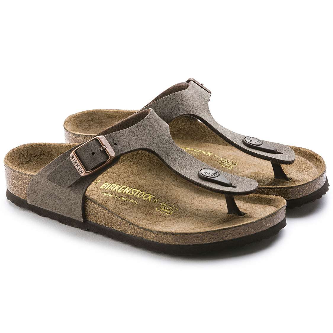 Birkenstock Gizeh Birkibuc Boys Sandals Yellow | Y5uQUgDlAHU