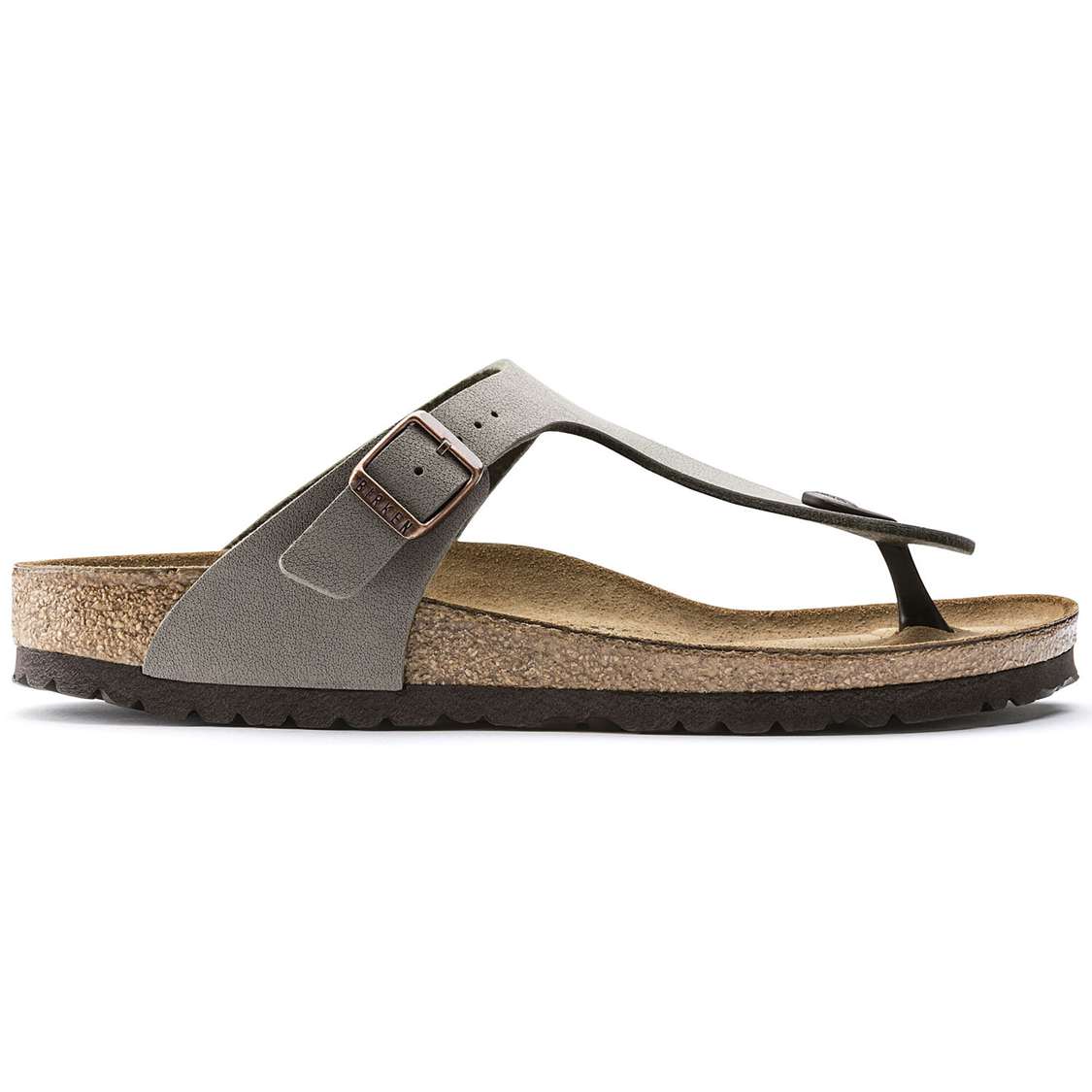 Birkenstock Gizeh Birkibuc One Strap Sandals Grey | eAlKkMiZa2Y