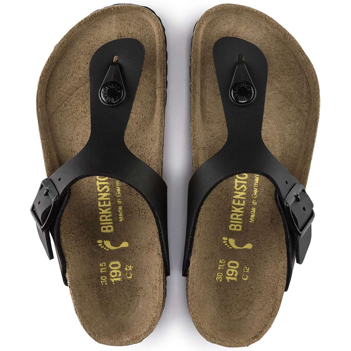 Birkenstock Gizeh Birko-Flor Boys Sandals Black | wkBpmiy2RmQ