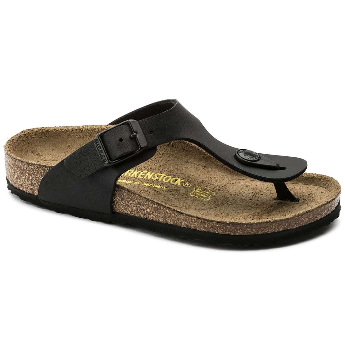 Birkenstock Gizeh Birko-Flor Boys Sandals Black | wkBpmiy2RmQ