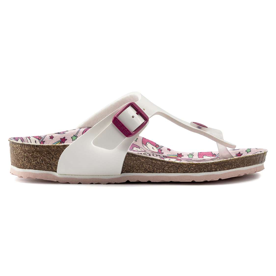 Birkenstock Gizeh Birko-Flor Girls Sandals White | y1G3vXxUYa5