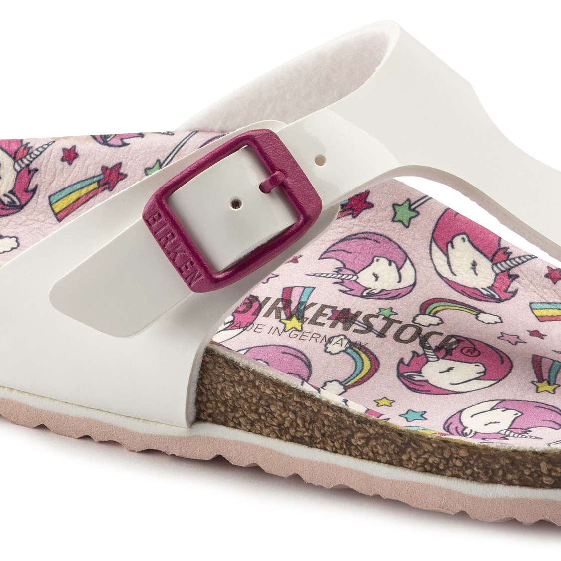 Birkenstock Gizeh Birko-Flor Girls Sandals White | y1G3vXxUYa5