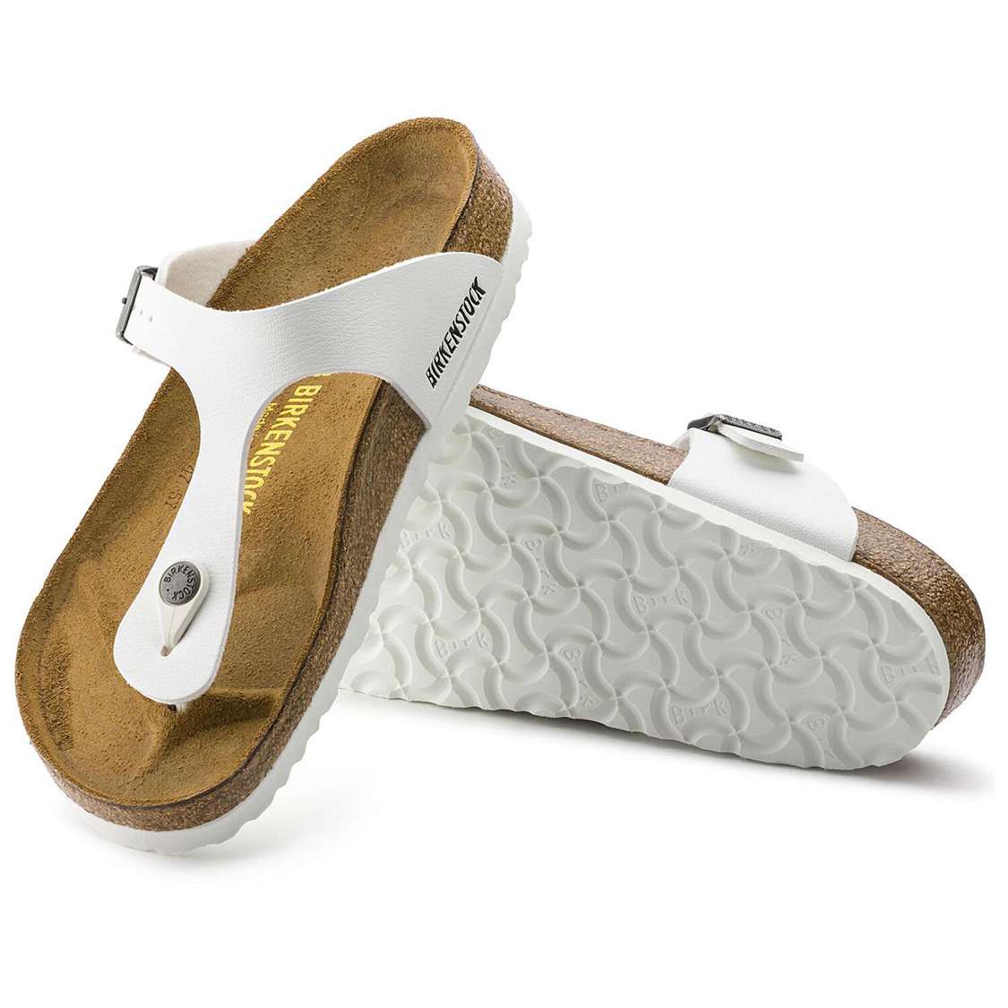 Birkenstock Gizeh Birko-Flor One Strap Sandals White | HMSZCGU6qx6