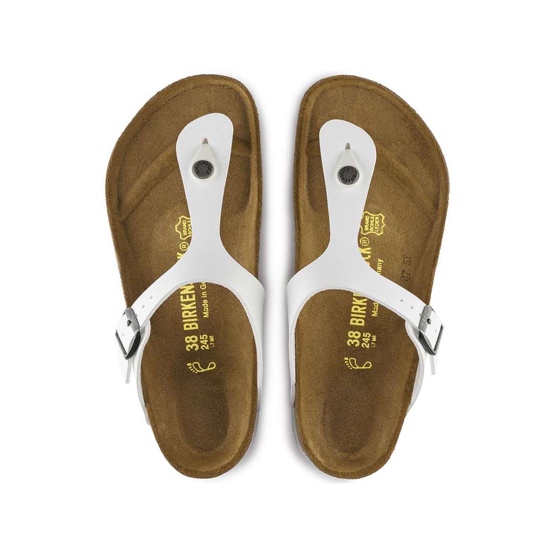 Birkenstock Gizeh Birko-Flor One Strap Sandals White | HMSZCGU6qx6