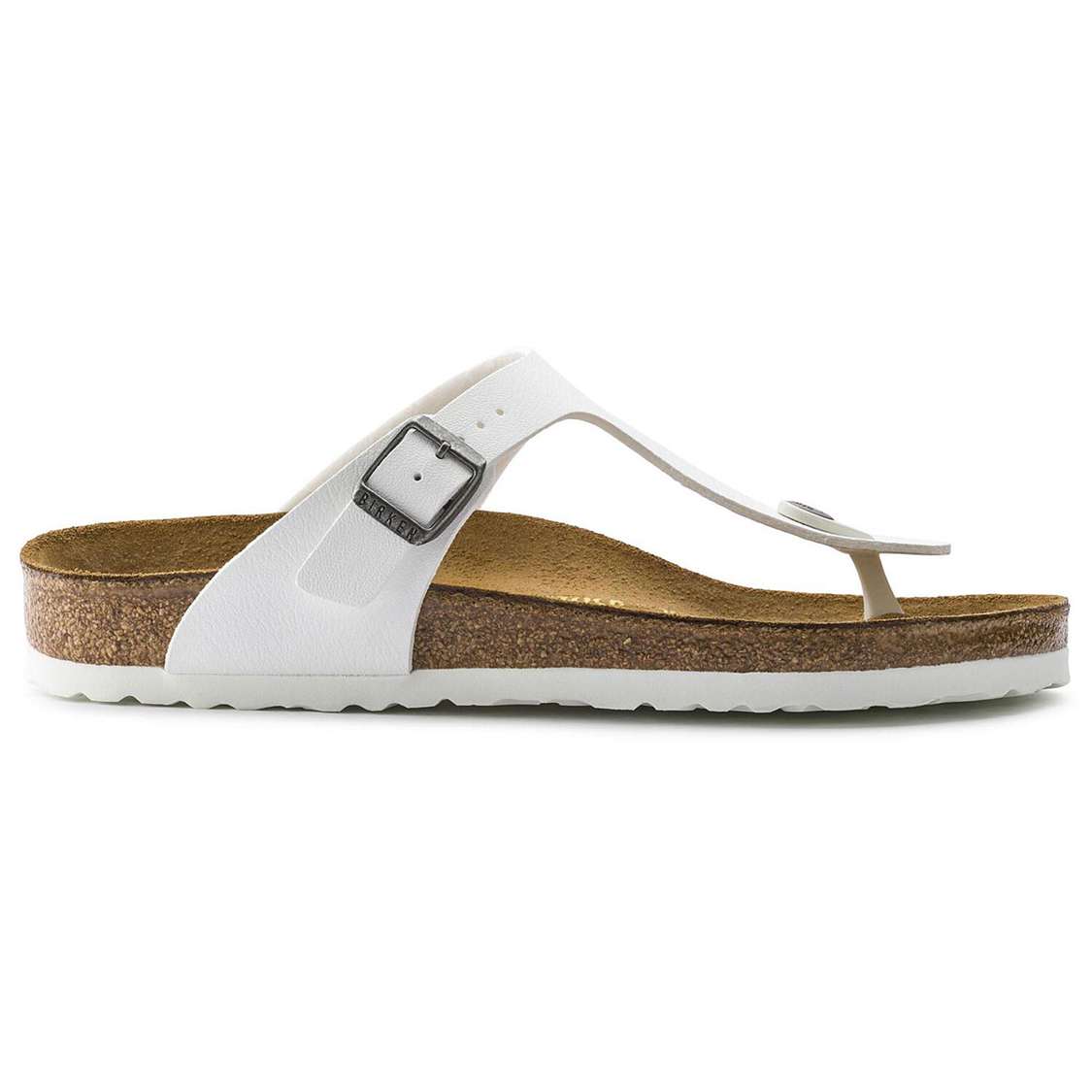 Birkenstock Gizeh Birko-Flor One Strap Sandals White | HMSZCGU6qx6