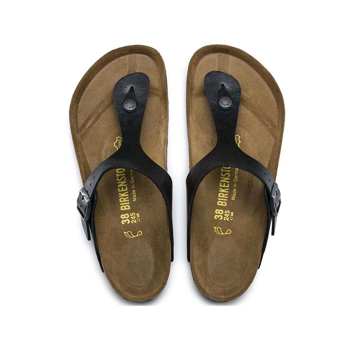 Birkenstock Gizeh Birko-Flor One Strap Sandals Black | Rg8TsVEy6dy