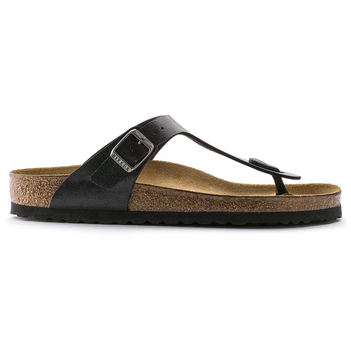 Birkenstock Gizeh Birko-Flor One Strap Sandals Black | Rg8TsVEy6dy