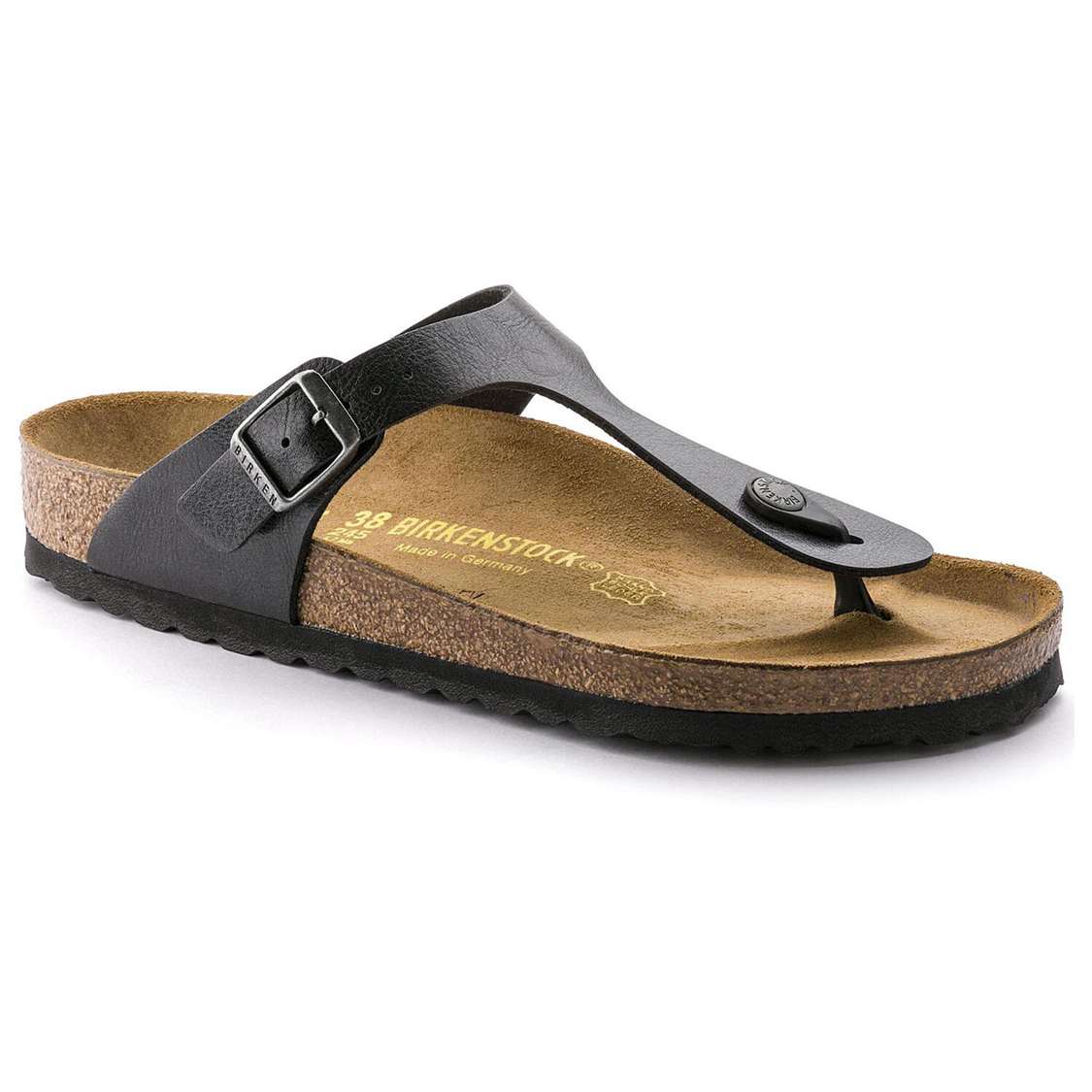 Birkenstock Gizeh Birko-Flor One Strap Sandals Black | Rg8TsVEy6dy