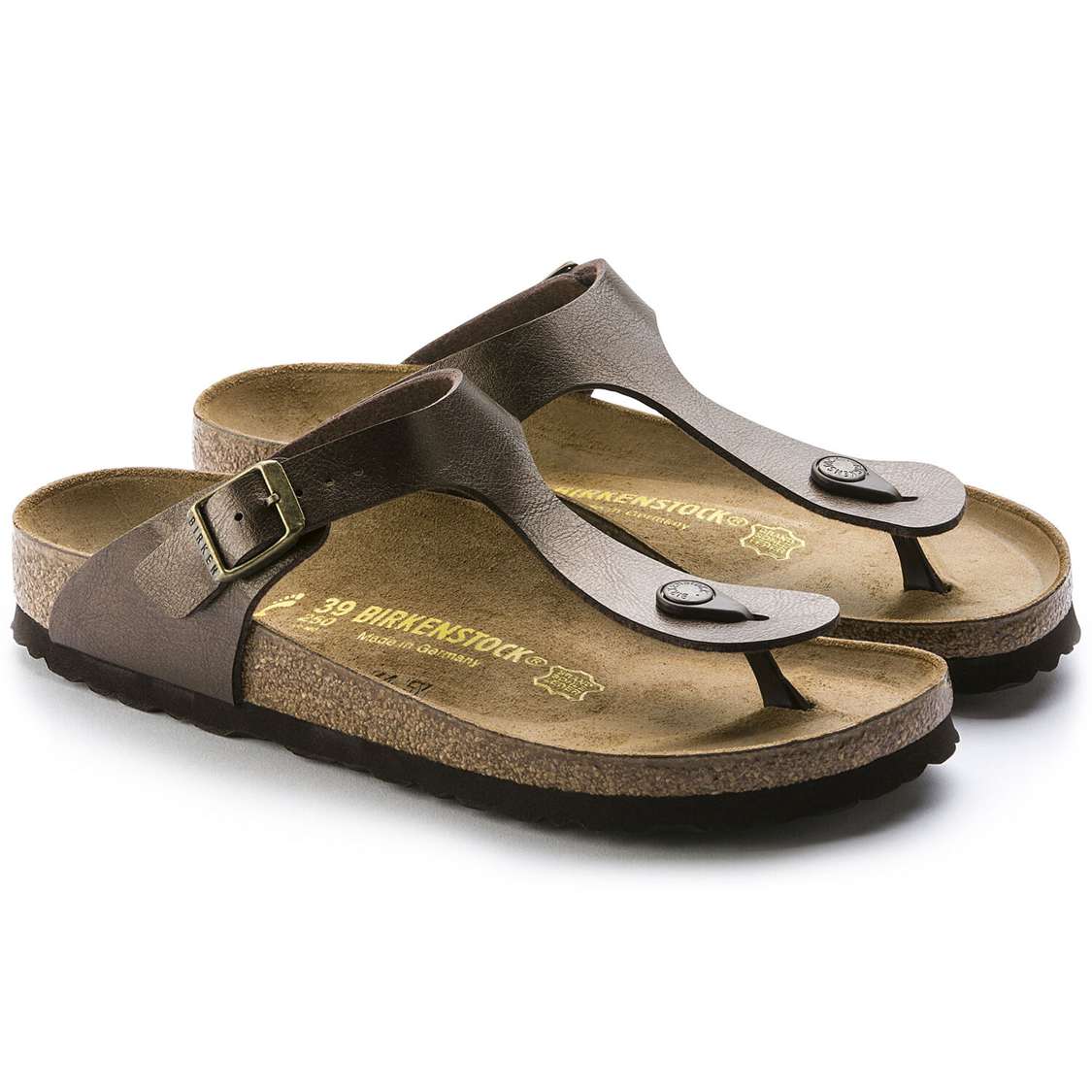 Birkenstock Gizeh Birko-Flor One Strap Sandals Yellow | UToAwPt5KII