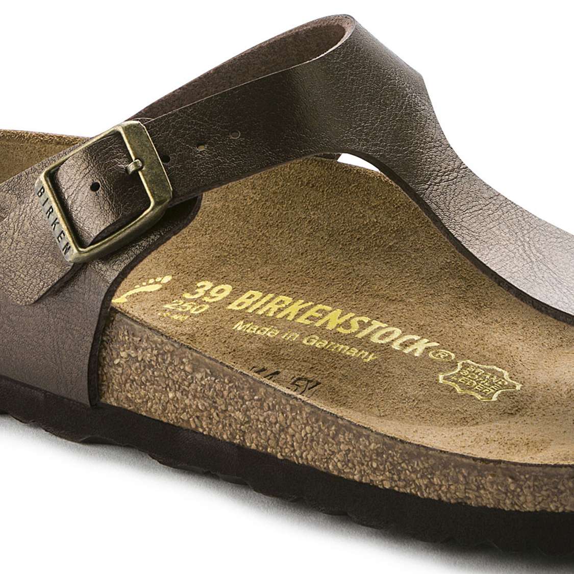 Birkenstock Gizeh Birko-Flor One Strap Sandals Yellow | UToAwPt5KII