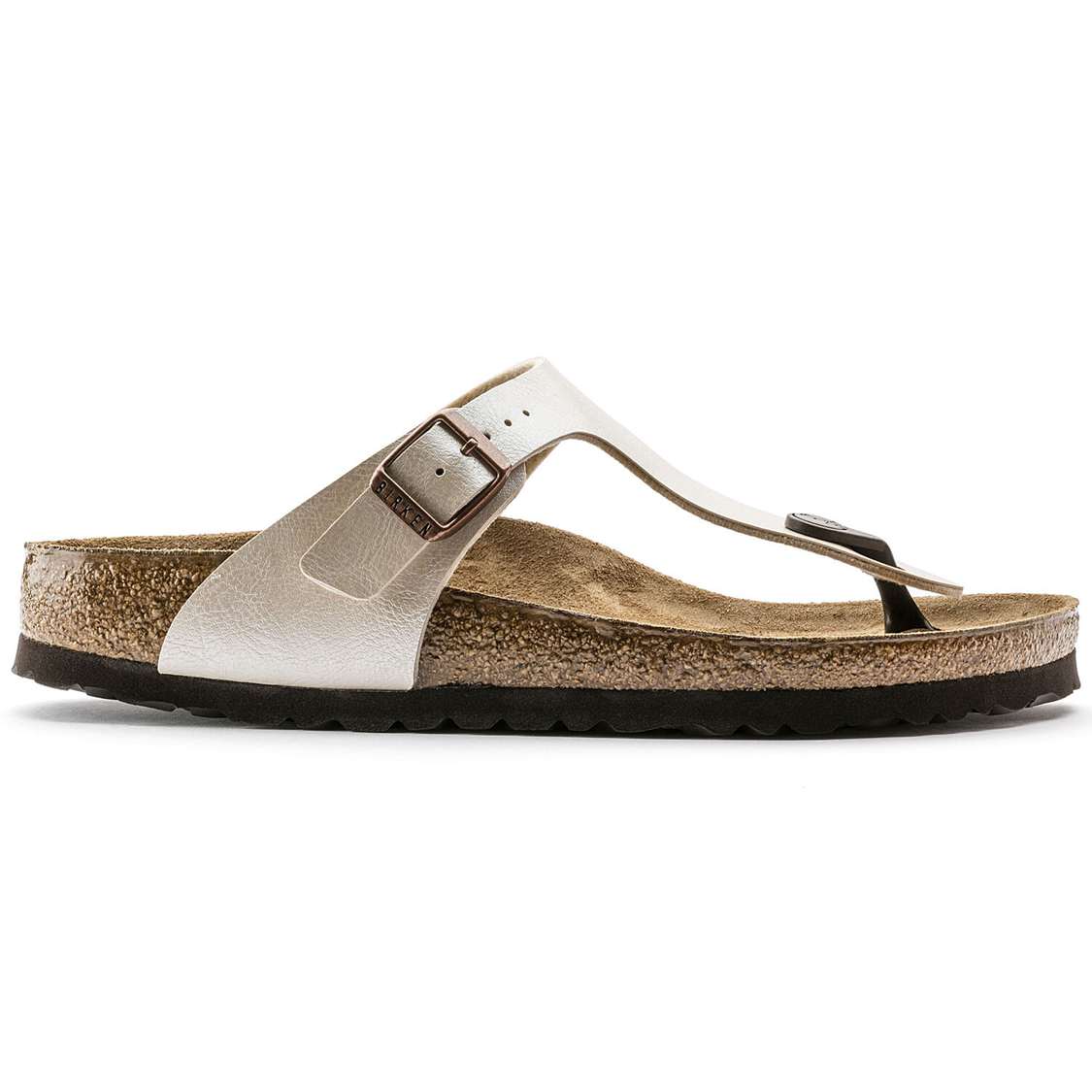 Birkenstock Gizeh Birko-Flor One Strap Sandals White | cfMtYh8fGAl