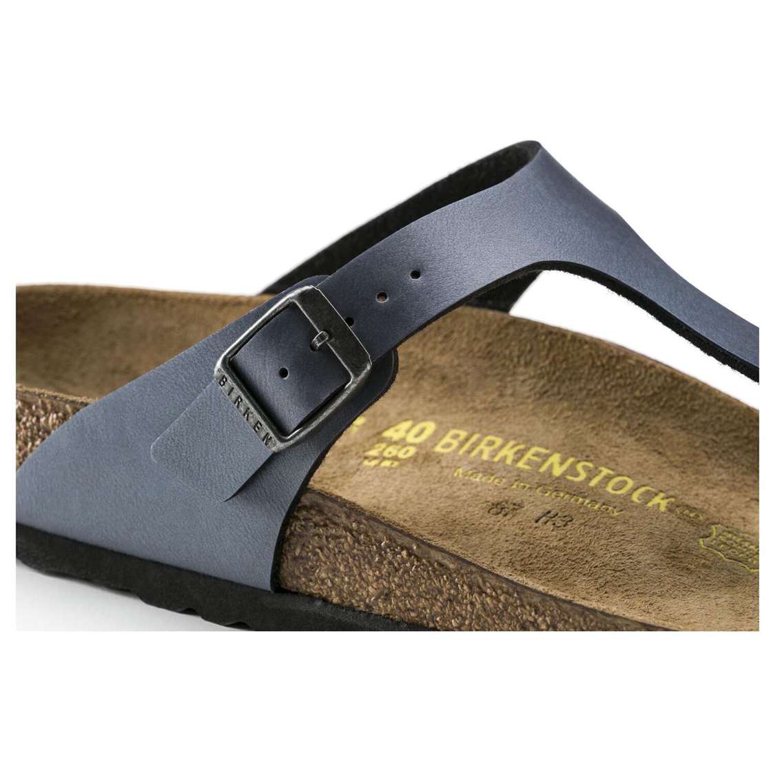 Birkenstock Gizeh Birko-Flor One Strap Sandals Black | jTslED7D2Y5