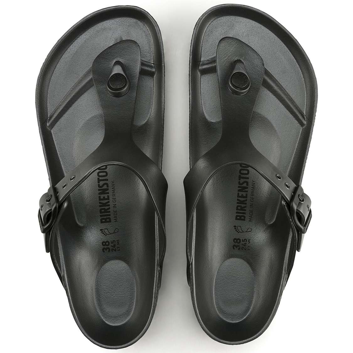 Birkenstock Gizeh Essentials EVA Water Friendly Sandals Dark Grey | AtTTJ9hGOIe