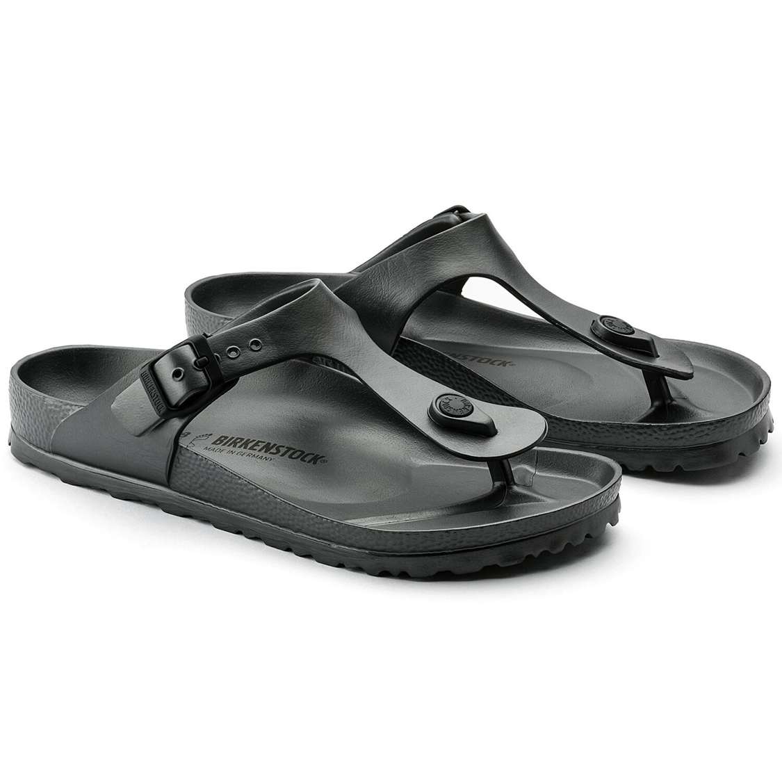 Birkenstock Gizeh Essentials EVA Water Friendly Sandals Dark Grey | AtTTJ9hGOIe