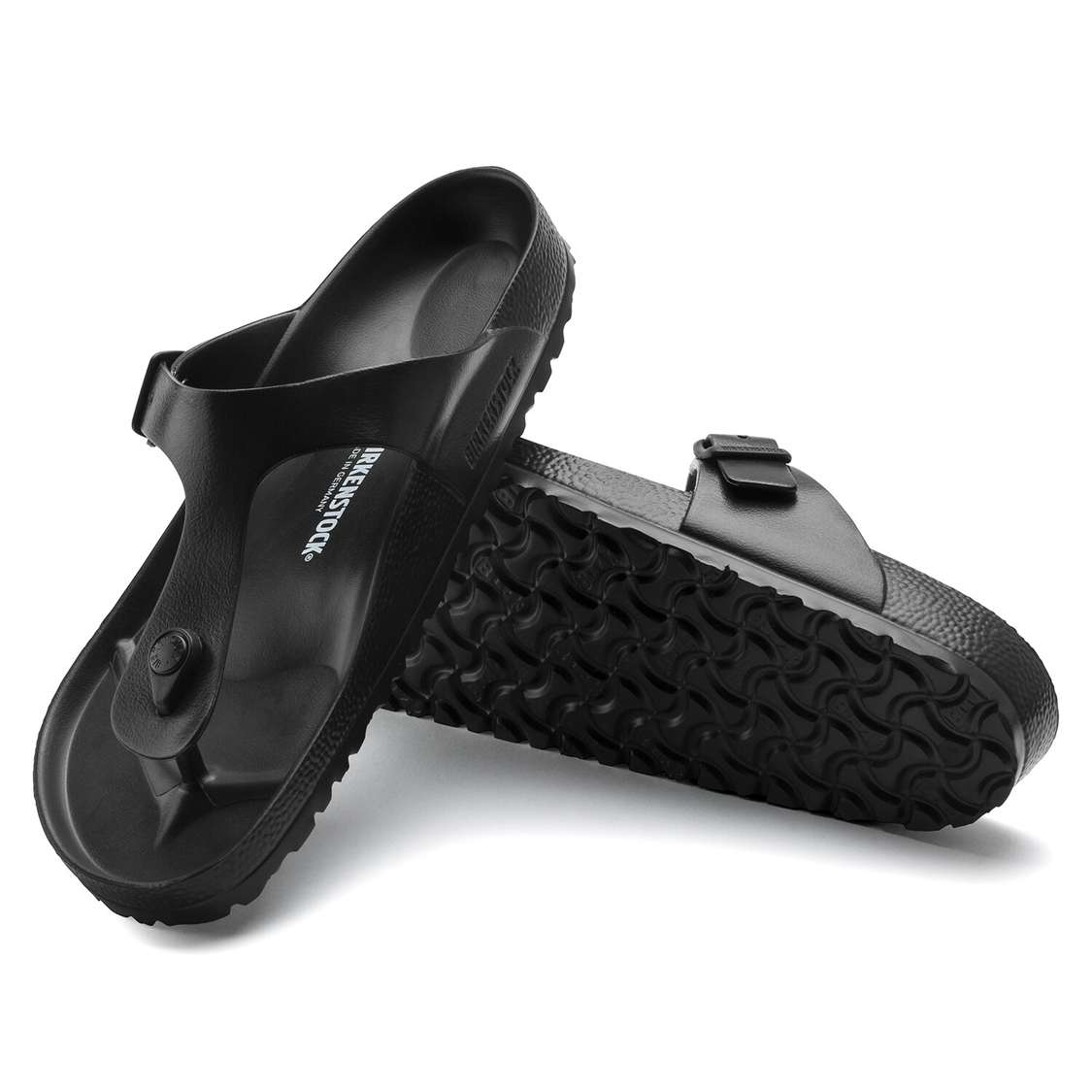 Birkenstock Gizeh Essentials EVA Water Friendly Sandals Black | DKWtoZoHKMH