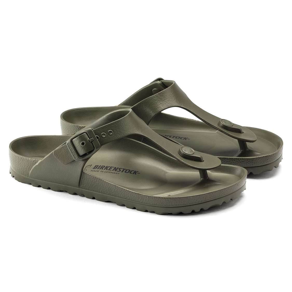 Birkenstock Gizeh Essentials EVA Water Friendly Sandals Khaki | Ks2meyJQoJ1