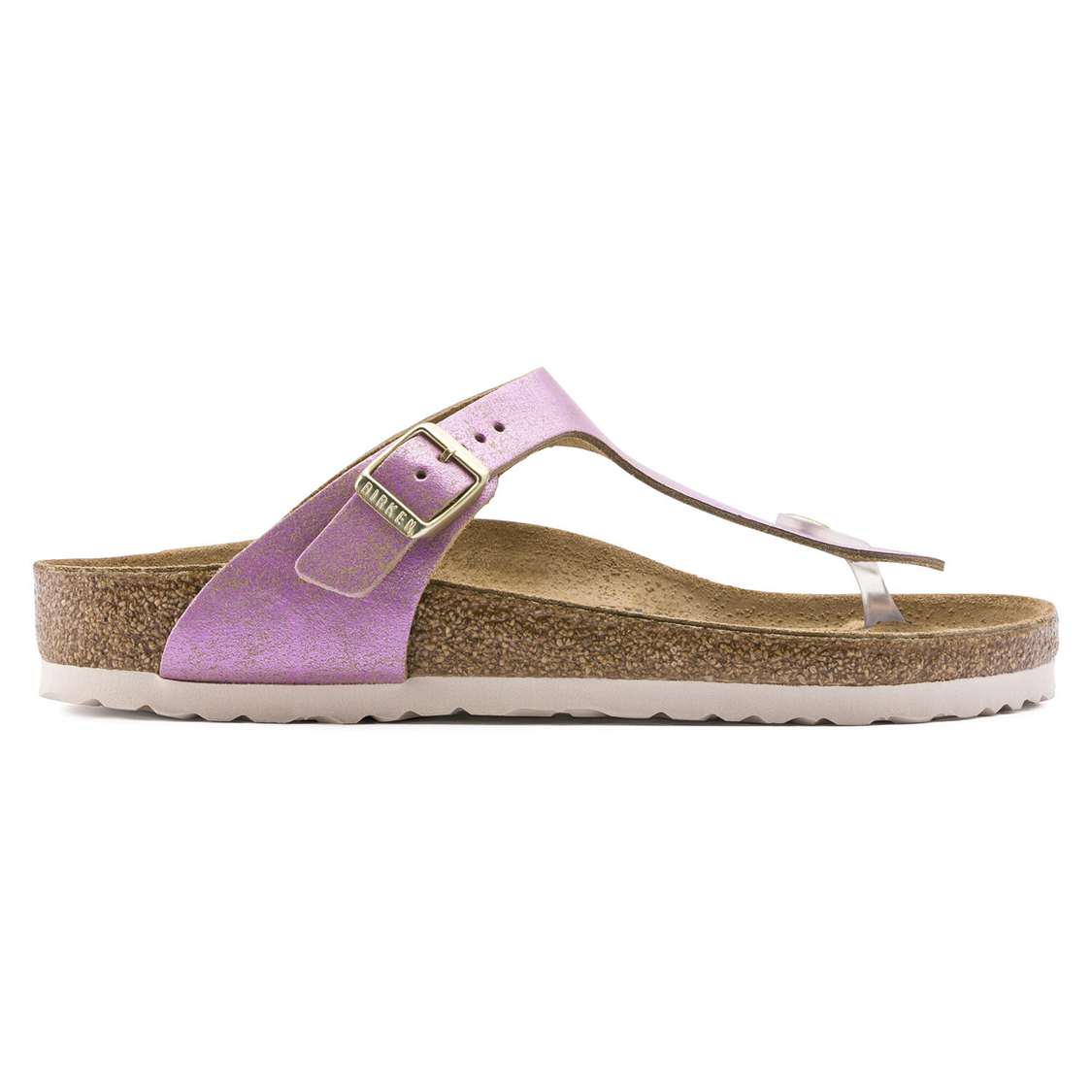 Birkenstock Gizeh Leather One Strap Sandals Wash Pink | wKRNqISB5xd