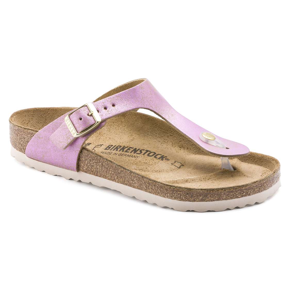 Birkenstock Gizeh Leather Thong Wash Pink | tqIcvxJvxtn