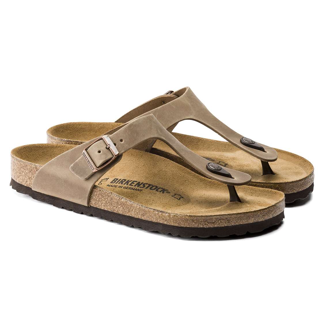 Birkenstock Gizeh Oiled Leather One Strap Sandals Brown | 9ic7qVIPwJs