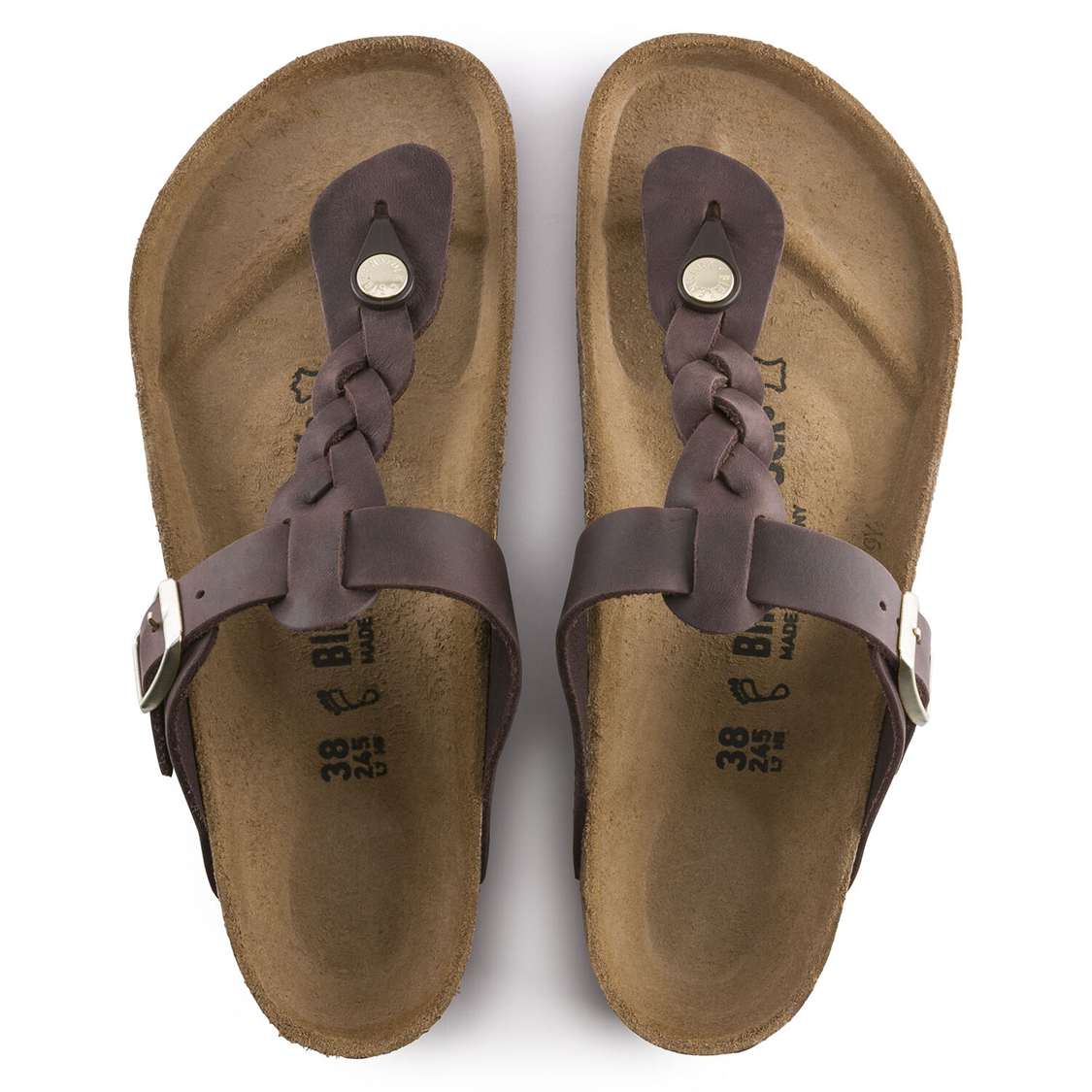 Birkenstock Gizeh Oiled Leather Thong Brown | x8izetxHrkp