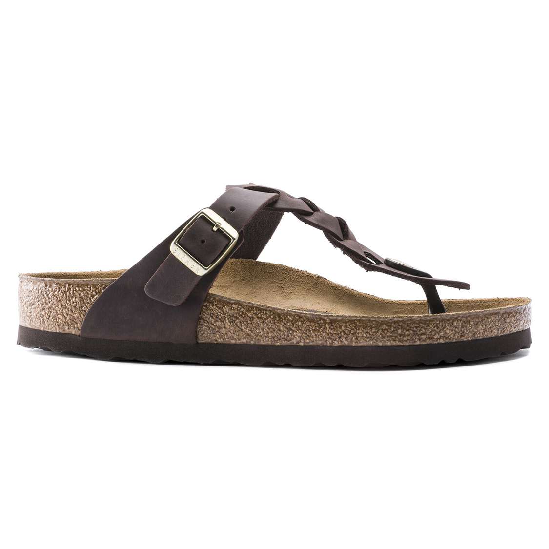 Birkenstock Gizeh Oiled Leather Thong Brown | x8izetxHrkp