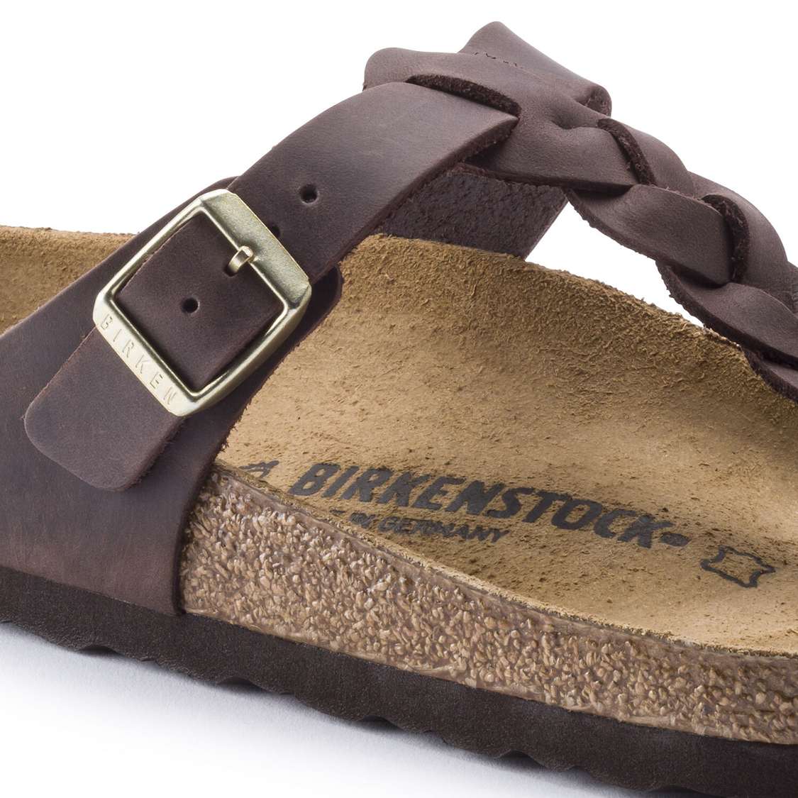 Birkenstock Gizeh Oiled Leather Thong Brown | x8izetxHrkp