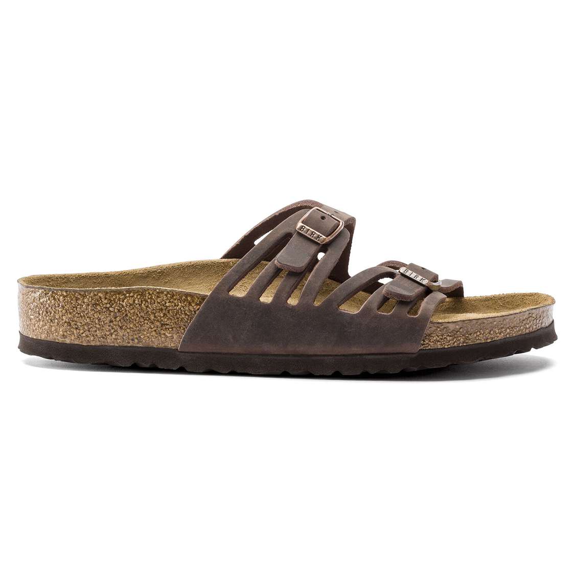 Birkenstock Granada Soft Footbed Oiled Leather Multi Strap Sandals Brown | B2rNijvgy2i