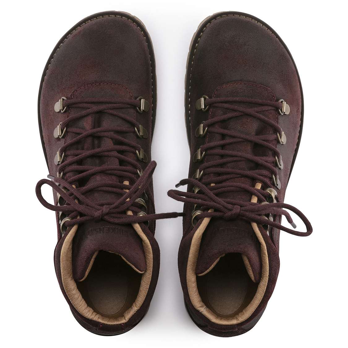 Birkenstock Jackson Suede Leather Boots Burgundy | YGQO1SlFbsN