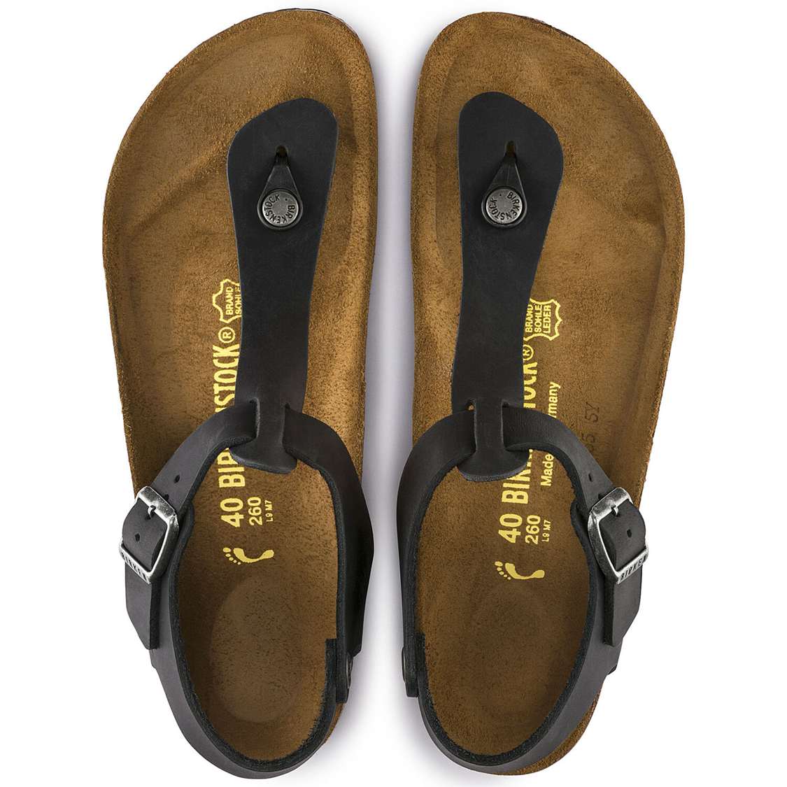 Birkenstock Kairo Oiled Leather Back Strap Sandals Black | dN8GisVmZED