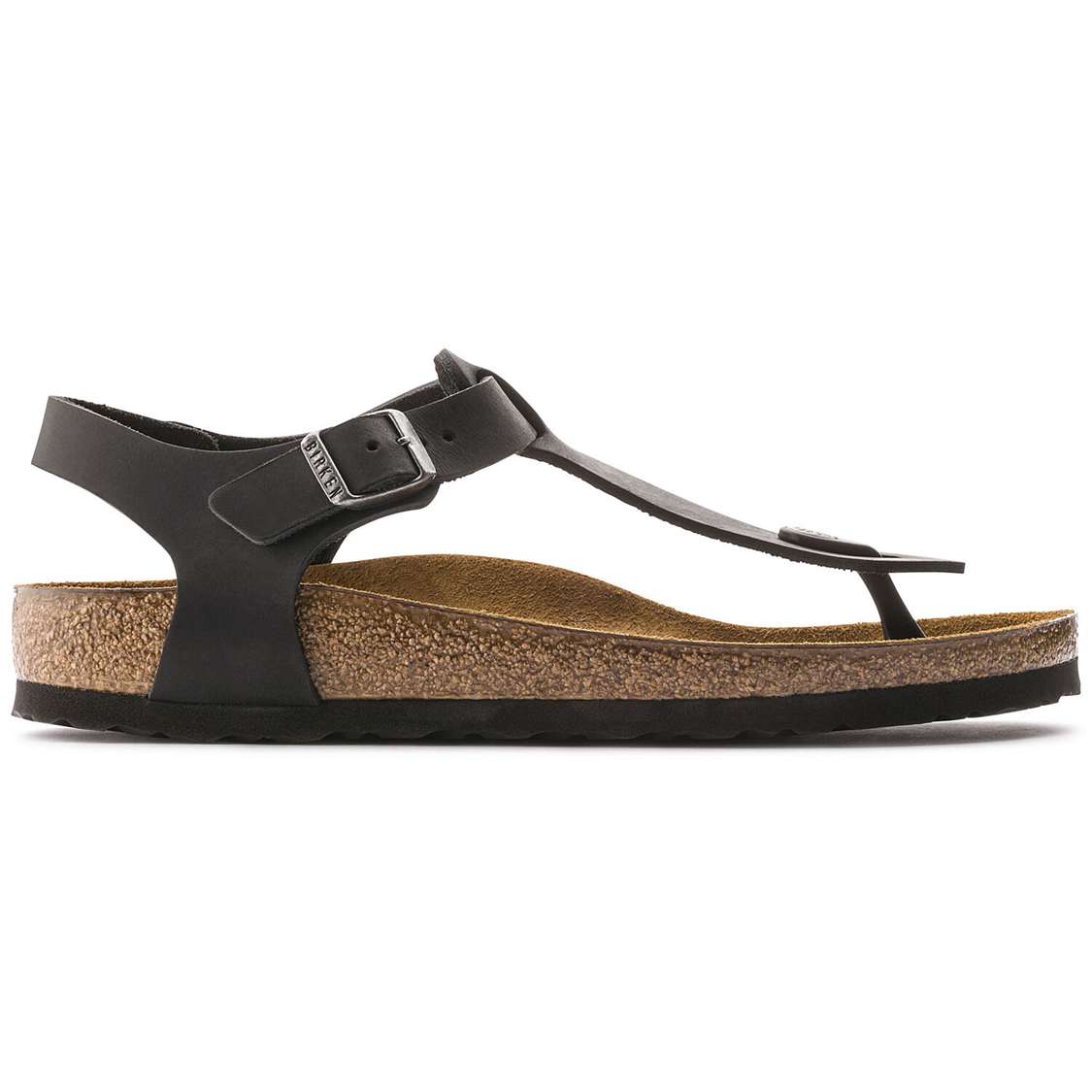 Birkenstock Kairo Oiled Leather Back Strap Sandals Black | dN8GisVmZED