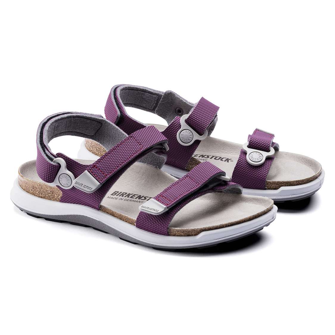 Birkenstock Kalahari Birko-Flor Back Strap Sandals Purple | GpDOUSXjzK6