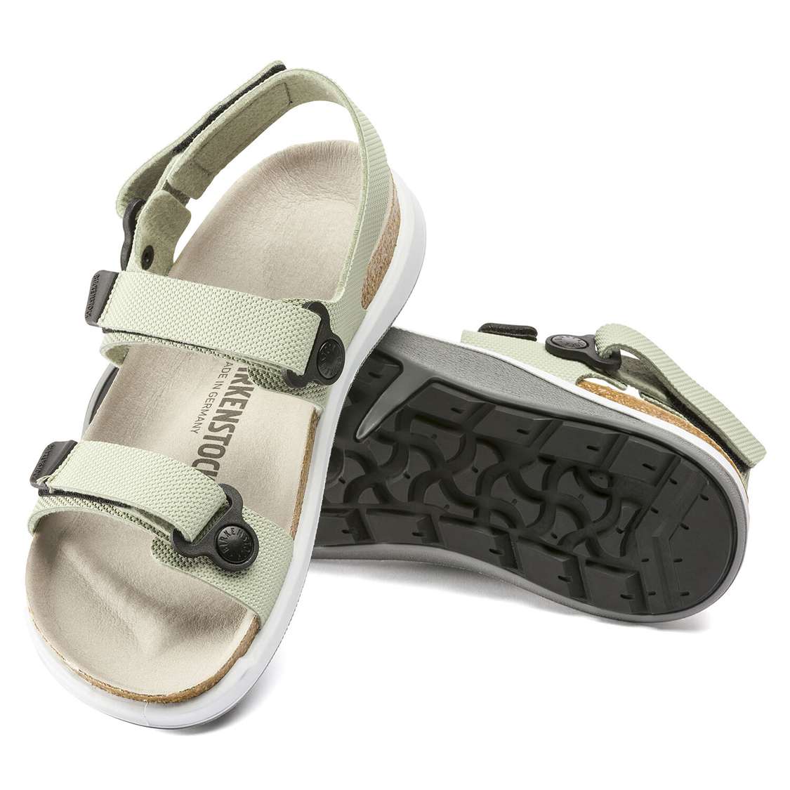 Birkenstock Kalahari Birko-Flor Back Strap Sandals Green | PWpmg2SzdaG