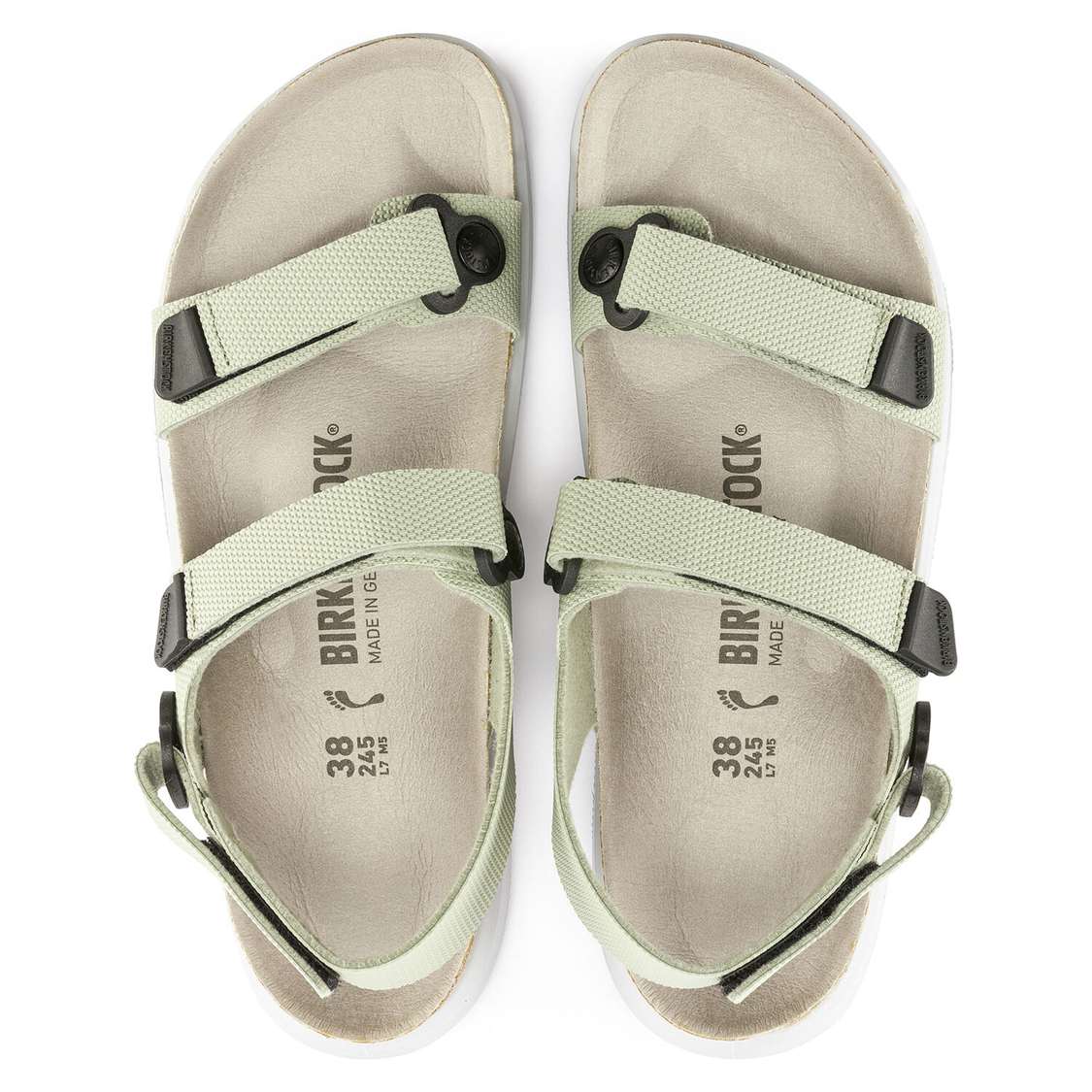 Birkenstock Kalahari Birko-Flor Back Strap Sandals Green | PWpmg2SzdaG