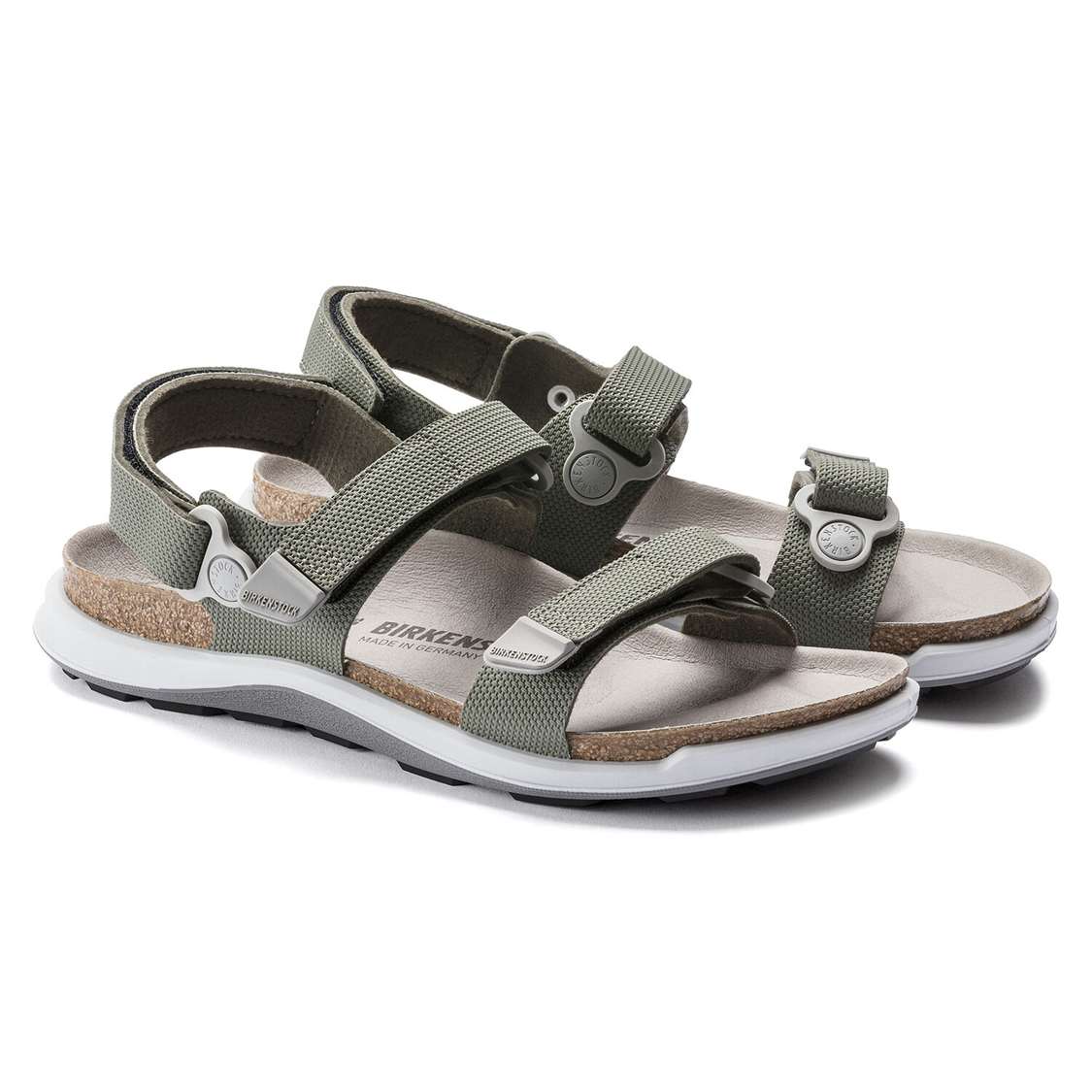 Birkenstock Kalahari Birko-Flor Back Strap Sandals Khaki | aHAHqgK684O