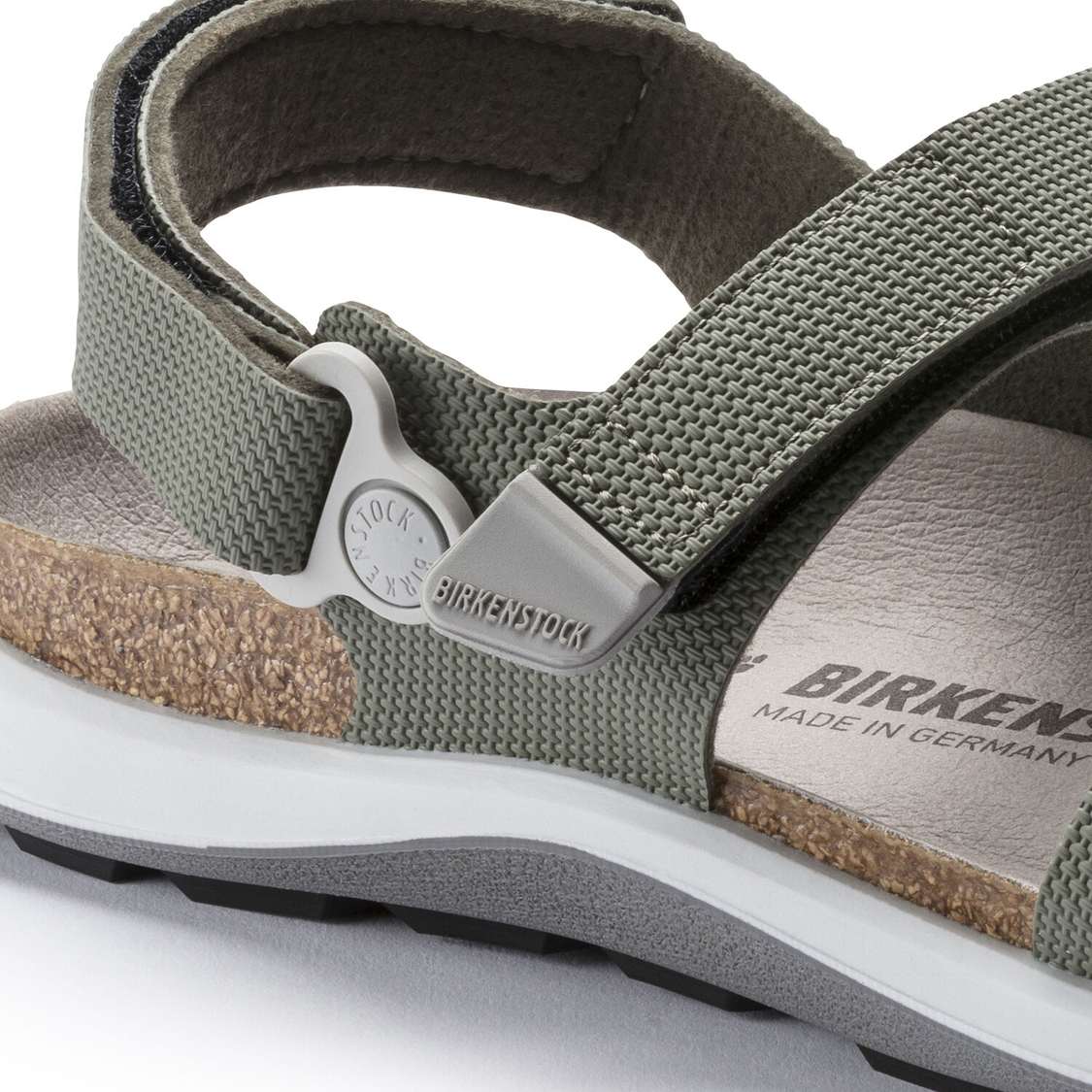 Birkenstock Kalahari Birko-Flor Back Strap Sandals Khaki | aHAHqgK684O